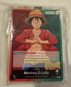 One Piece Welcome Kit Monkey D. Luffy OP01-003 Demo Deck (Post Errata) - Image 1