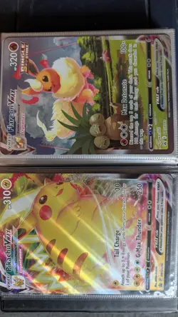 Jumbo Oversized POKEMON CARD LOT 52 Cards w/ Celebrations Binder VSTAR VMAX EX - Image 1