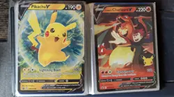 Jumbo Oversized POKEMON CARD LOT 52 Cards w/ Celebrations Binder VSTAR VMAX EX - Image 3