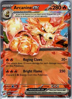 Arcanine ex 032/198 SV01: Scarlet & Violet Base Set - Pokemon Card - NM - Image 1