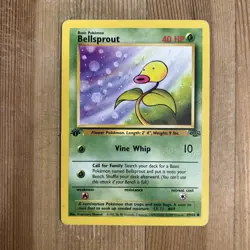 Bellsprout 1st Edition 49/64 Jungle Common Pokemon Vintage Card WOTC MP 1999 - Image 1