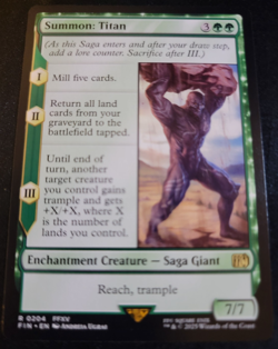 Summon: Titan # 204 FIN Final Fantasy Set Rare Magic The Gathering Cards MTG - Image 1