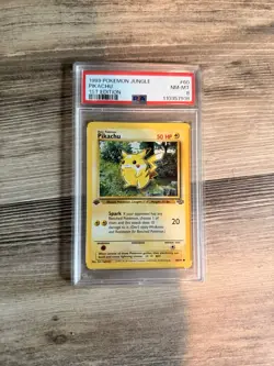 Pikachu #60/64 1999 Jungle 1ST EDITION Regular PSA 8 NM-MT - Pokemon Card TCG - Image 1