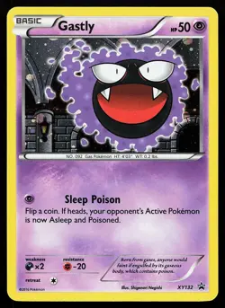 Gastly XY132 Holo XY Promo Pokemon Card - Image 1