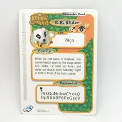 Animal Crossing K K Slider 001 E-Reader Card Nintendo GameCube Series 1 2002 NM - Image 2