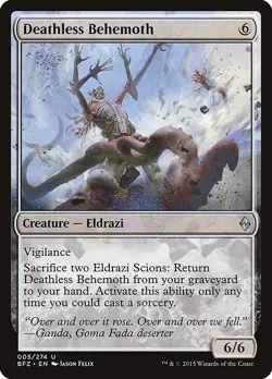 Deathless Behemoth Foil Battle for Zendikar 5 NM MTG - Image 1