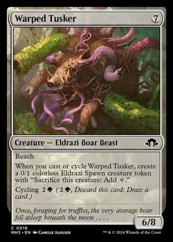 Warped Tusker Foil Modern Horizons 3 16 NM MTG - Image 1