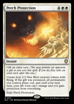 MTG - Perch Protection - Bloomburrow Commander - X1 - (NM) - - Image 1