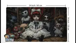 Annabelle Duskmourn Mtg Playmat Mousepad NEW Pokemon Anime Horror Games Tcg Toys - Image 3