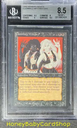MTG Arabian Nights 1993 Cuombajj Witches BGS 8.5 NM/MT+ Old School 93/94 - Image 1