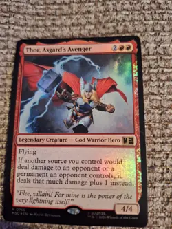 Thor, Asgard's Avenger Foil Marvel Super Heroes Mtg Nm 0756 - Image 1
