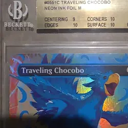 Wizards of the Coast MTG Traveling Chocobo Neon Ink Foil 0551C BGS 9.5 - Image 4
