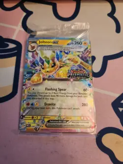 Pokemon- Jolteon ex 030/131- Prismatic Evolutions- Holo Stamped Promo Sealed - Image 1