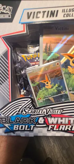 Pokemon TCG, Black Bolt And White Flare, Victini Illustration Collection - Image 2
