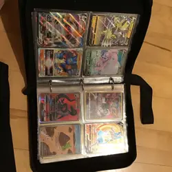 Pokemon TCG Mixed Card Lot Holo V Zarude Arceus Celebi in Pikachu Binder - Image 5
