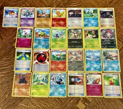 Lot Of 25 2011-2016 Black White XY Plasma Era Pokemon Holo And Reverse Holo Card - Image 1