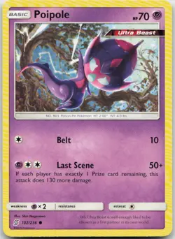 Poipole 102/236 Common Unified Minds Pokemon TCG NM - Image 1
