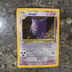 Pokemon Gengar 5/62 Fossil Holo Rare 1999 - Image 1
