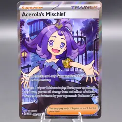 Acerola's Mischief 165/132 Ultra Rare ME01: Mega Evolution Pokemon TCG NM - Image 1