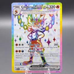 Cinderace ex - 157/142 Ultra Rare SV07: Stellar Crown Pokemon TCG NM - Image 1