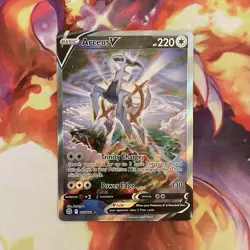 Arceus V 166/172 Alternate Art Pokemon TCG Sword & Shield Brilliant Stars NM - Image 1