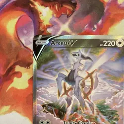 Arceus V 166/172 Alternate Art Pokemon TCG Sword & Shield Brilliant Stars NM - Image 2