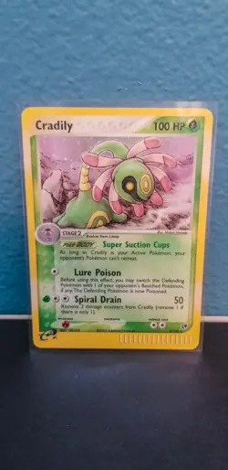 Pokemon TCG Cradily EX Sandstorm (3/100) E-Reader Holo Rare - Image 1