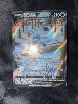 Pokemon Glaceon V 175/203 Evolving Skies Ultra Rare Holo Full Art 210 HP - Image 2