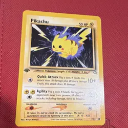 Nintendo Pikachu 70/111 Neo Genesis 1st edition Common 50 HP English 2000 - Image 1