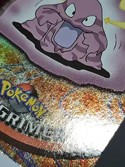 #88 Grimer Topps TV Animation Pokemon Blue Logo LP/NM HOLO - Image 2