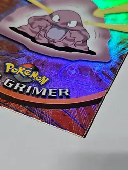 #88 Grimer Topps TV Animation Pokemon Blue Logo LP/NM HOLO - Image 4