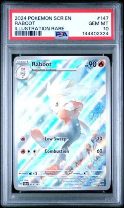 Pokemon Raboot Stellar Crown Illustration Rare #147 PSA 10 Gem Mint - Image 1