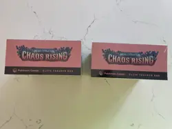 2x Pokemon TCG Chaos Rising Pokemon Center ETB Elite Trainer Boxes - Sealed - Image 2