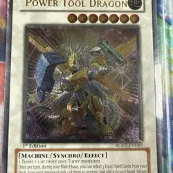 Yu-Gi-Oh! First Edition Ultimate Rare Power Tool Dragon RGBT-EN042 - Image 5