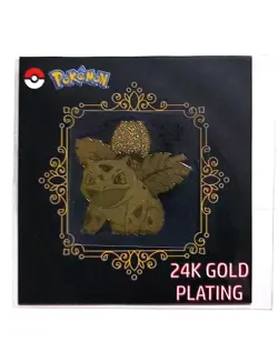 Pokemon Ivysaur 24K Gold Plated Korean Metal Sticker Nm #T - Image 1