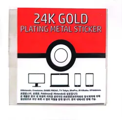 Pokemon Ivysaur 24K Gold Plated Korean Metal Sticker Nm #T - Image 2