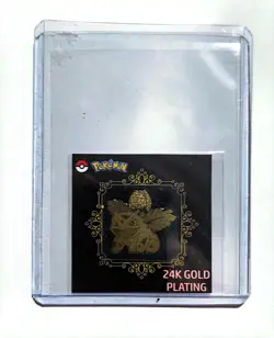 Pokemon Ivysaur 24K Gold Plated Korean Metal Sticker Nm #T - Image 3