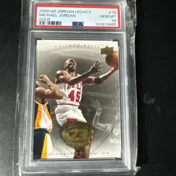 2009-10 Upper Deck Jordan Legacy Michael Jordan Gold #75 PSA 10 GEM MINT HOF - Image 1
