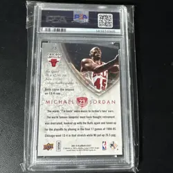 2009-10 Upper Deck Jordan Legacy Michael Jordan Gold #75 PSA 10 GEM MINT HOF - Image 2
