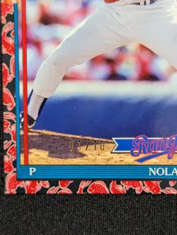 2026 Topps MLB Series 1 Japan Ed Black Koi Fish 1/10 NOLAN RYAN Rangers #T91-97 - Image 3