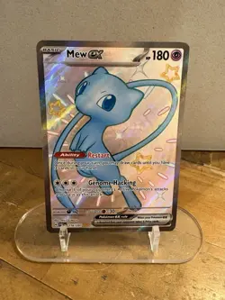 Pokemon TCG Mew EX Paldean Fates Holo Shiny Ultra Rare Card 216/091 Near Mint - Image 1