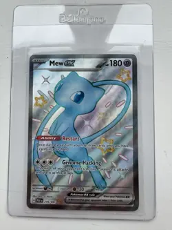 Pokemon TCG Mew EX Paldean Fates Holo Shiny Ultra Rare Card 216/091 Near Mint - Image 1