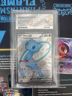 Pokemon TCG Mew ex – Paldean Fates 216/091 Shiny Ultra Rare Holo Ace 9 - Image 1
