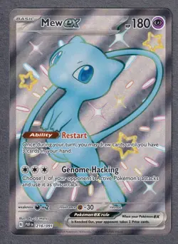 Pokemon TCG Mew ex 216/091 SV: Paldean Fates Shiny Ultra Rare Holo - Image 1