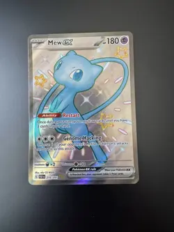 Pokemon TCG Mew EX Paldean Fates Holo Shiny Ultra Rare Card 216/091 Near Mint - Image 1