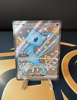 Pokemon TCG Mew EX Paldean Fates Holo Shiny Ultra Rare Card 216/091 Near Mint - Image 1