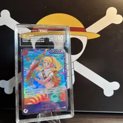 TAG 10 GEM MINT Hibari OP11-010 SR Flagship Battle Prize Top 8 One Piece Card - Image 1
