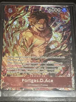 One Piece Illustration Box Vol. 5 Promo Portgas D. Ace ST15-005 SR English - Image 1