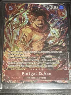 One Piece Illustration Box Vol. 5 Promo Portgas D. Ace ST15-005 SR English - Image 3