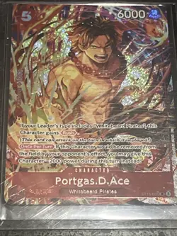 One Piece Illustration Box Vol. 5 Promo Portgas D. Ace ST15-005 SR English - Image 4